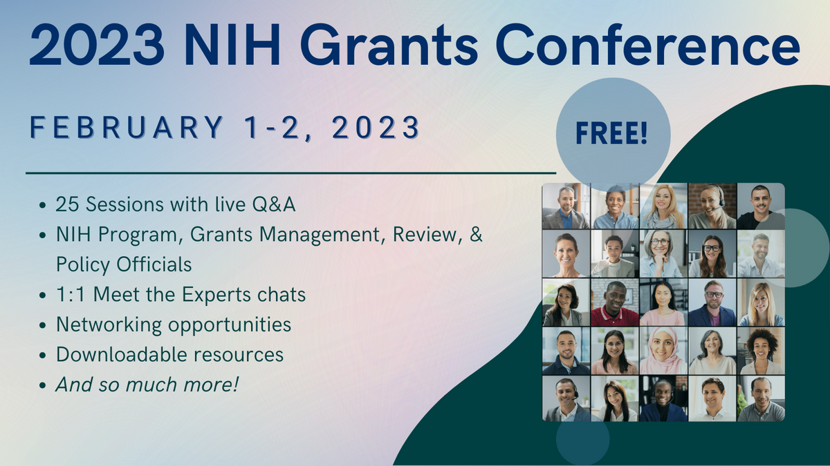 Virtual NIH Grants Conference & PreCon Events NCCIH