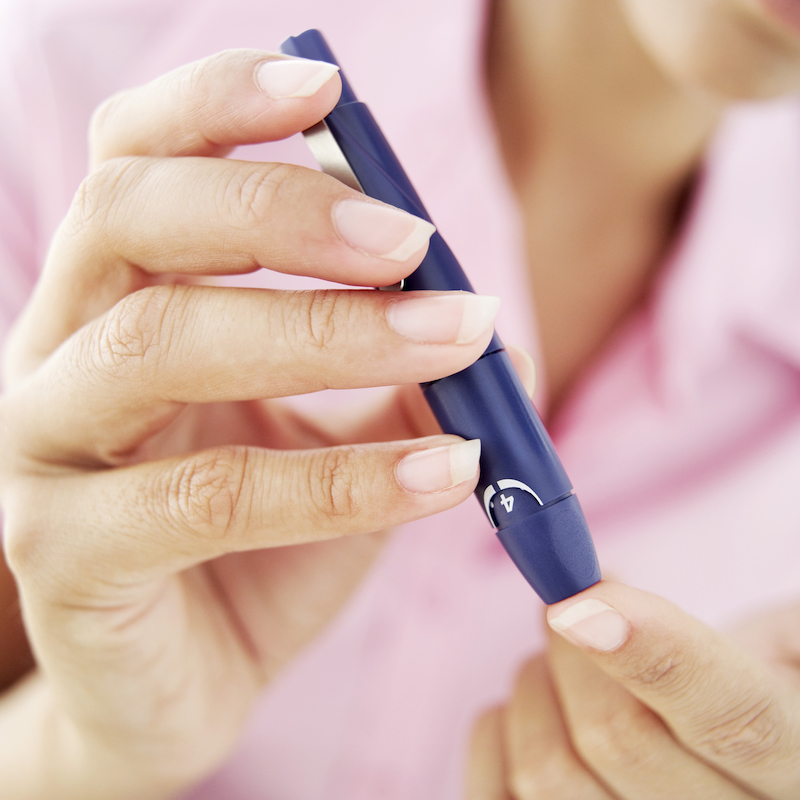 Diabetes finger test