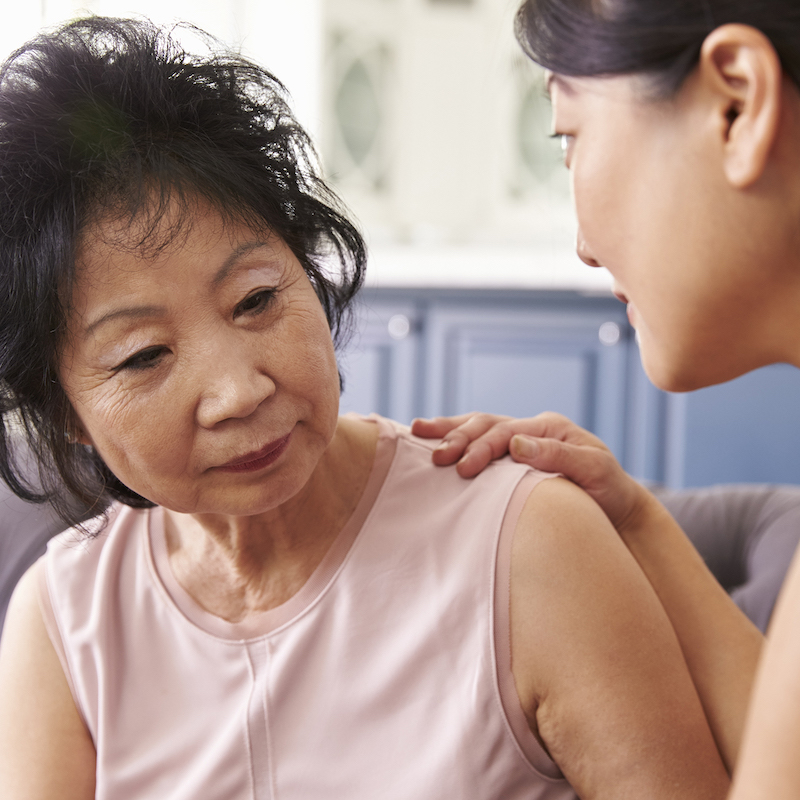 senior woman alzheimers dementia
