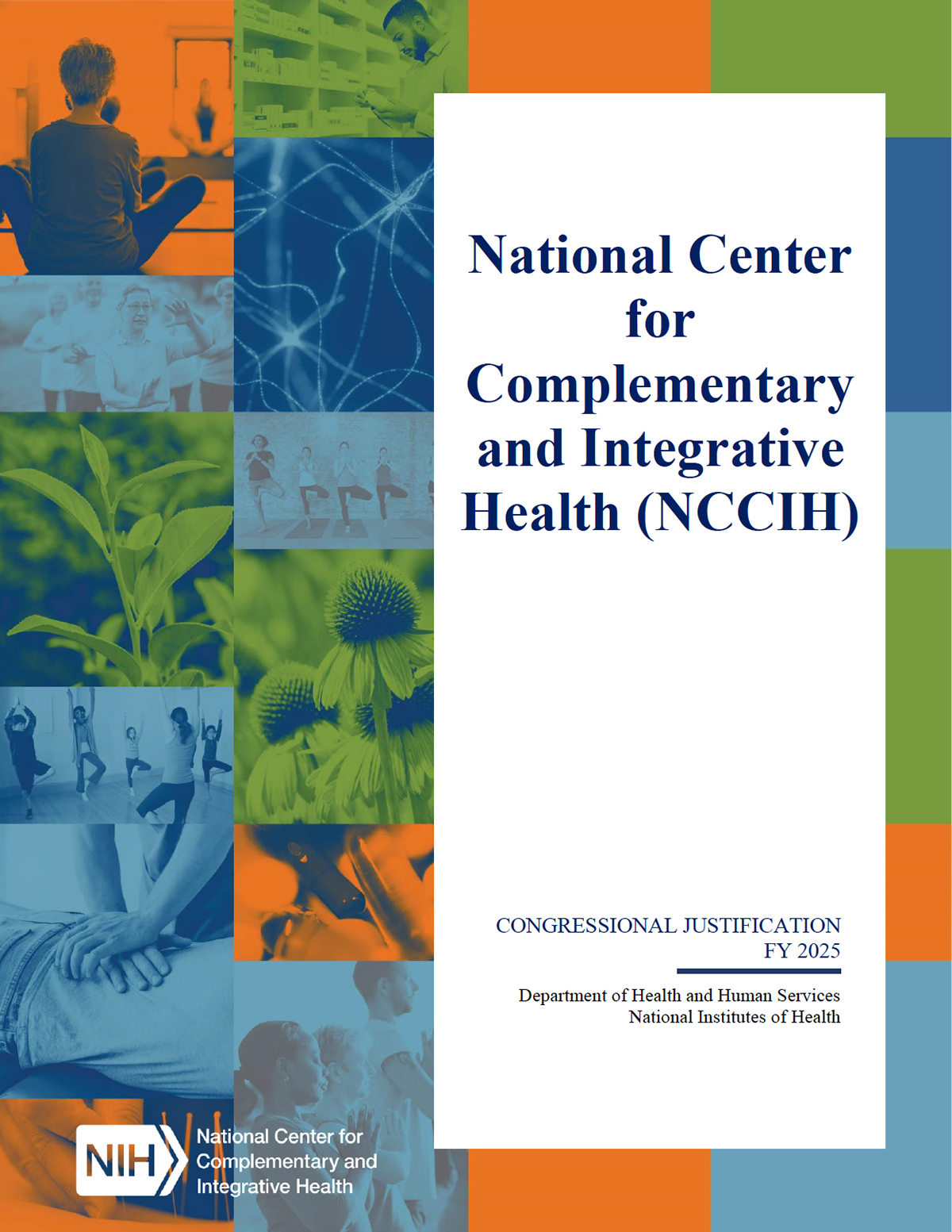 Cover of the FY 2025 NCCIH Congressional Justification