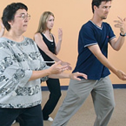 A tai chi class.
