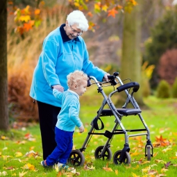 Older woman with child
