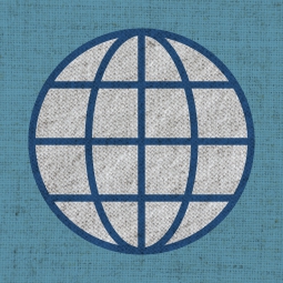 World Logo on cloth