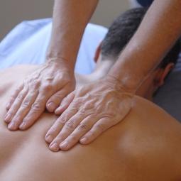 Man getting a massage.