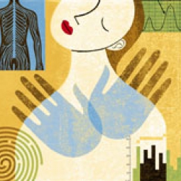 Collage of manual therapy images