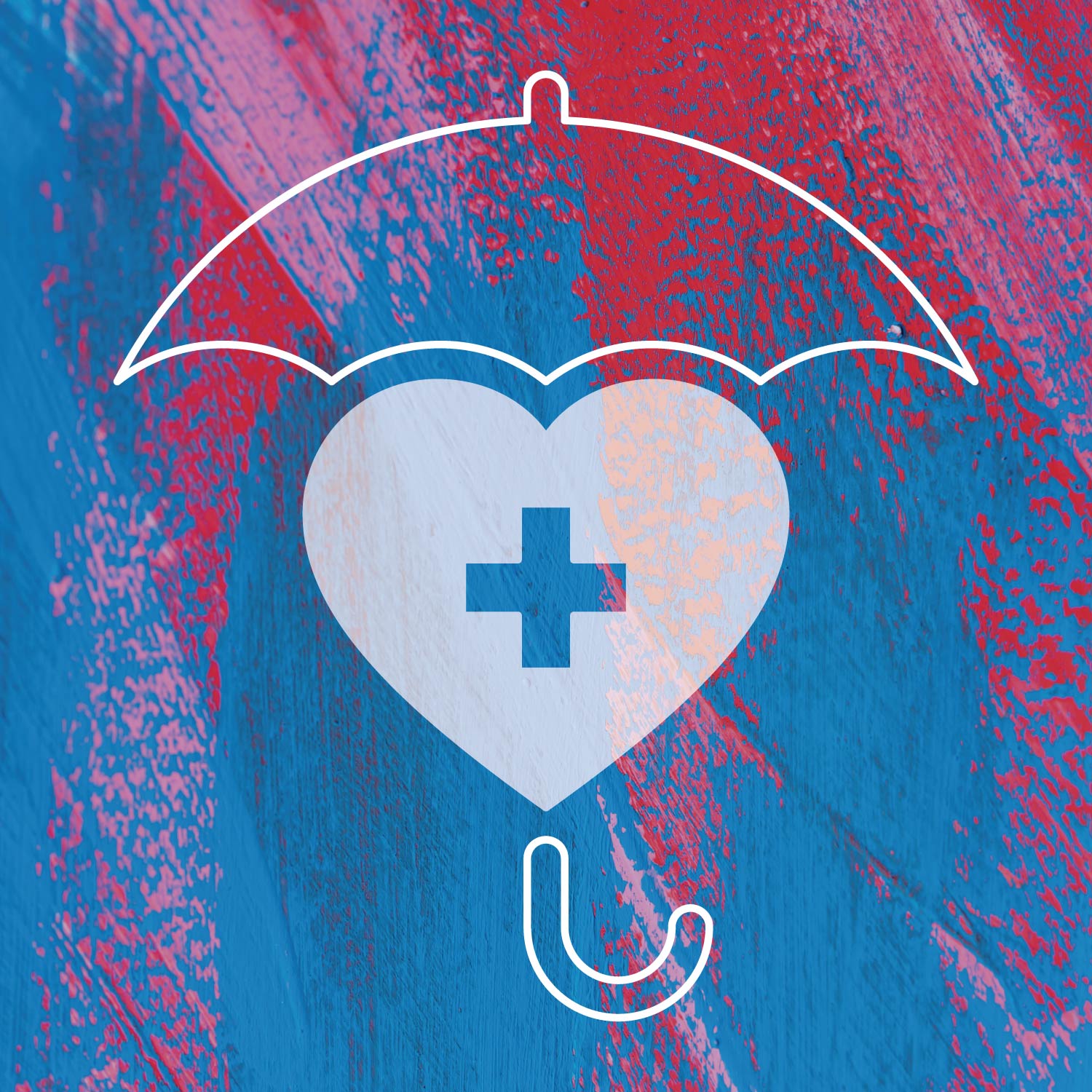 illustration of umbrella and a heart